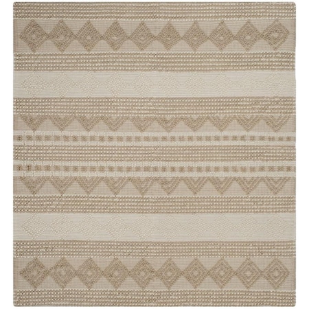Safavieh 5 x 5 ft. Natura Hand Loomed Square Area Rug Beige & Ivory NAT102B-5SQ